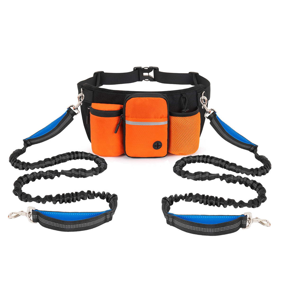 Dog Training Waist Bag with Hands-Free Leash
