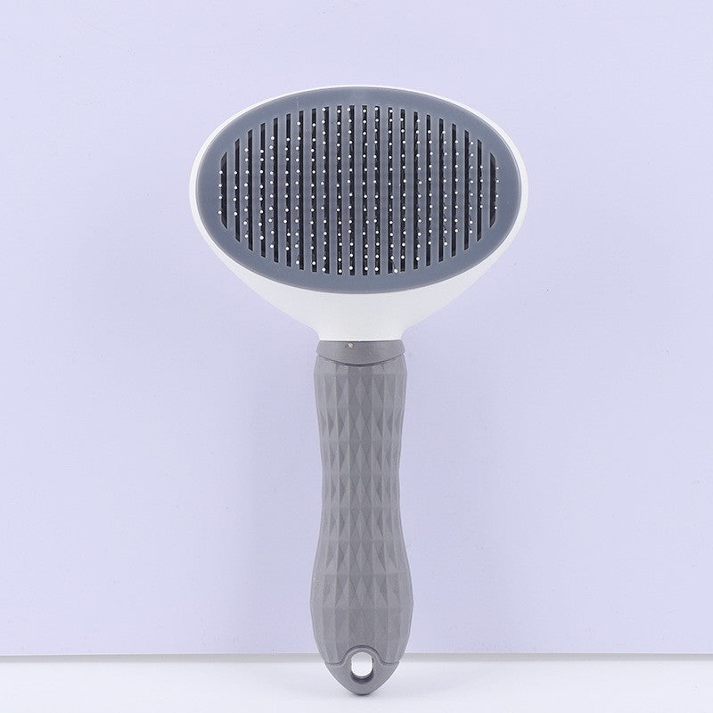Self-Cleaning Stainless Steel Pet Hair Removal Comb