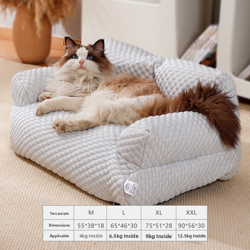 Detachable Washable Pet Sofa Bed for Cats & Dogs
