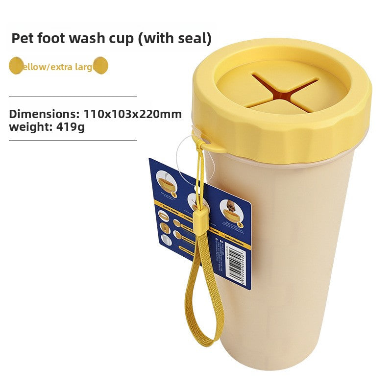 Portable Dog Paw Cleaner Cup with Soft Bristles