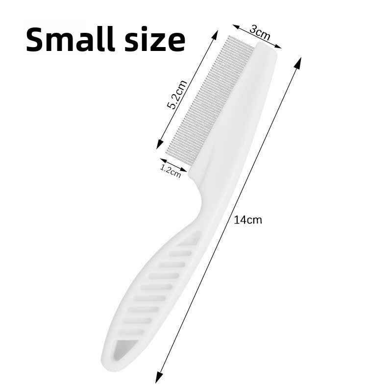 Stainless Steel Fine-Tooth Flea Comb for Cats & Dogs