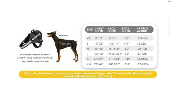 Reflective Dog Harness & Leash Set, XS-XXL