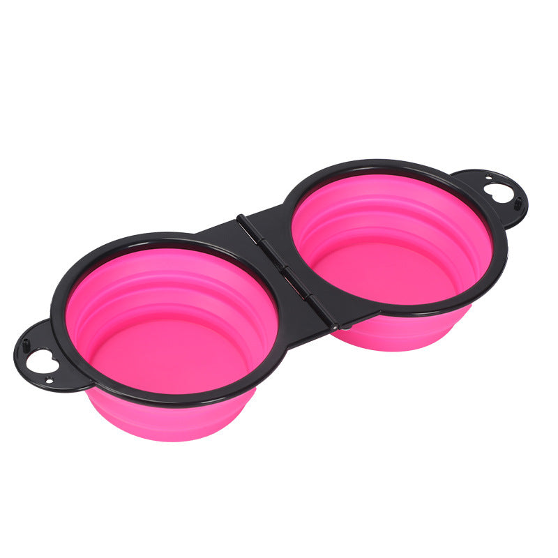 Collapsible Portable Dog Bowl, 350ml, Silicone or TPE