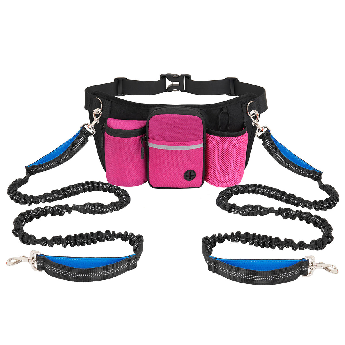 Dog Training Waist Bag with Hands-Free Leash