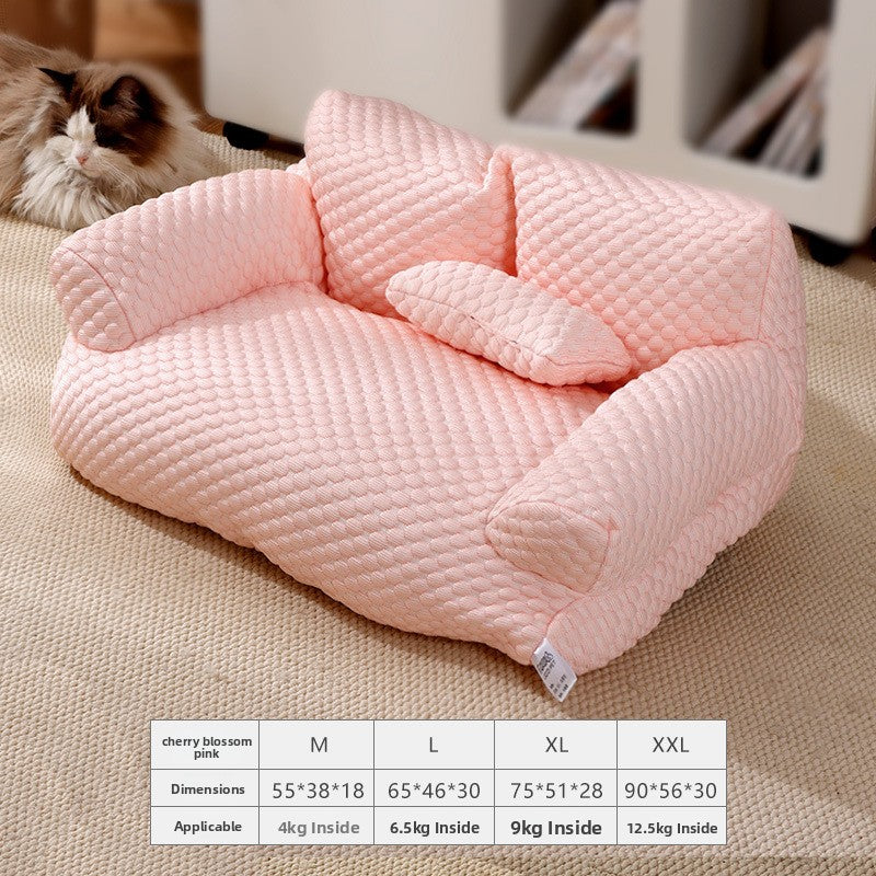 Detachable Washable Pet Sofa Bed for Cats & Dogs