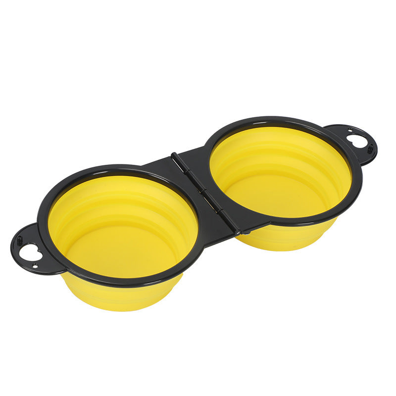 Collapsible Portable Dog Bowl, 350ml, Silicone or TPE
