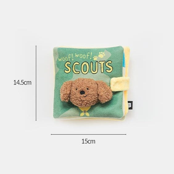 Interactive Treat Puzzle Book Snuffle Toy for Dogs