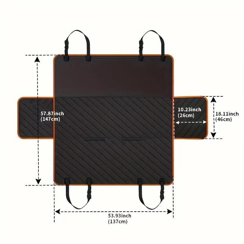 Waterproof Oxford Pet Car Seat Cover, Non-Slip