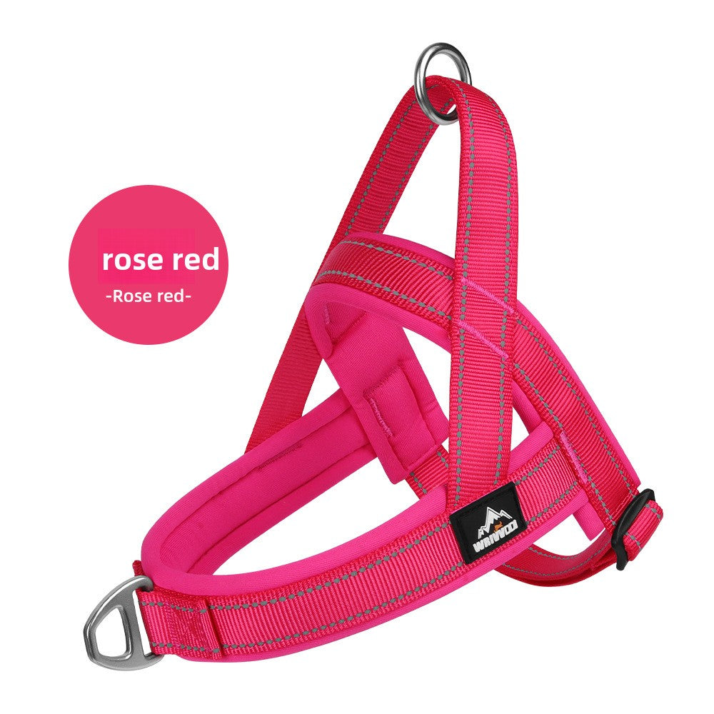 Breathable Adjustable Nylon Dog Harness, S-XL