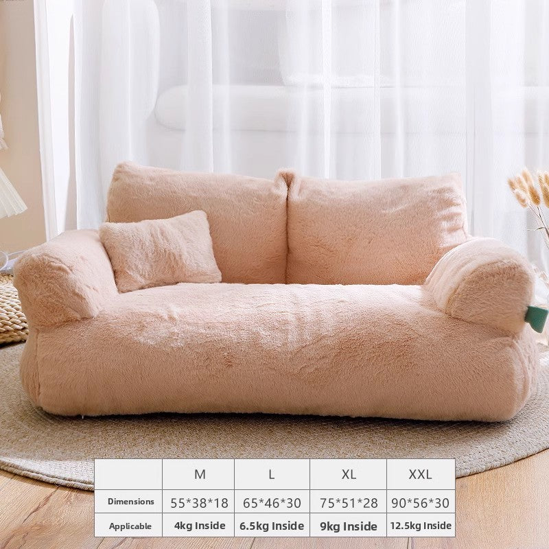 Detachable Washable Pet Sofa Bed for Cats & Dogs