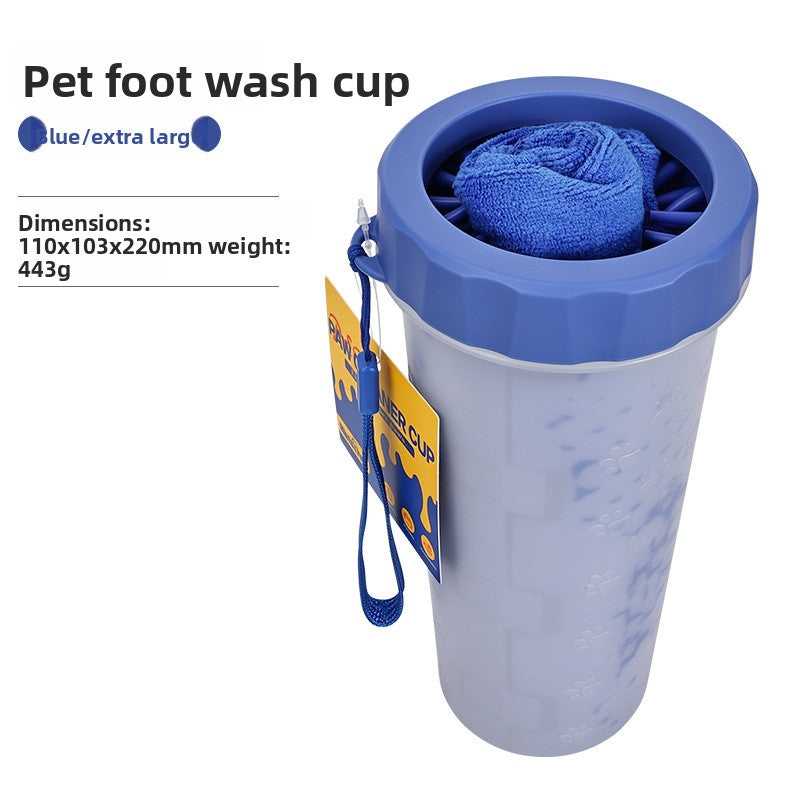 Portable Dog Paw Cleaner Cup with Soft Bristles