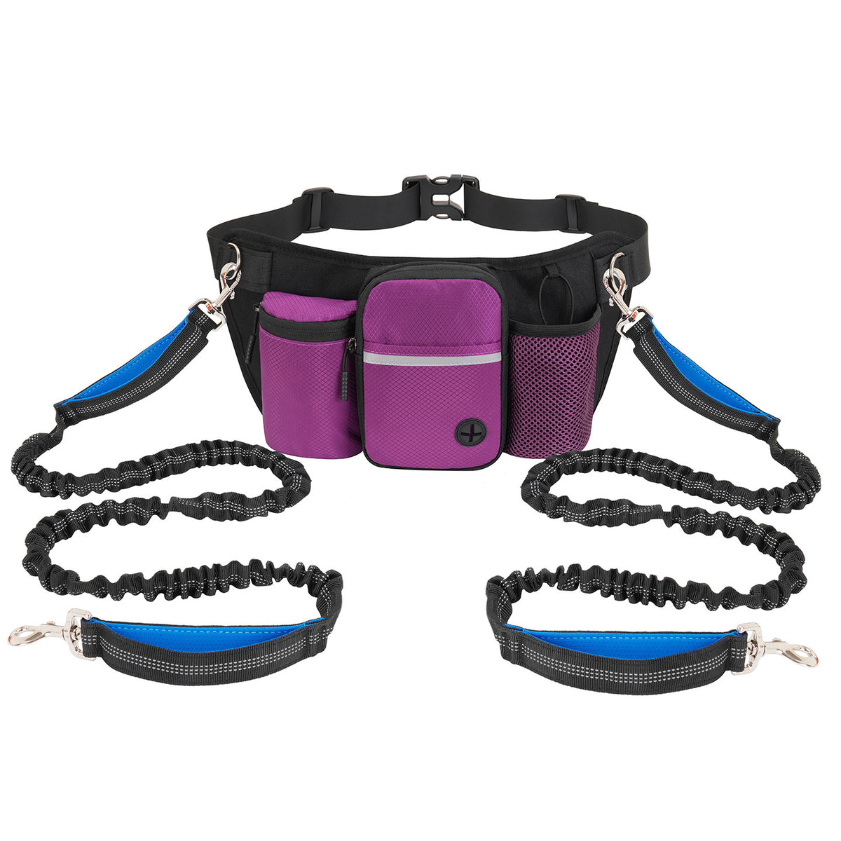 Dog Training Waist Bag with Hands-Free Leash