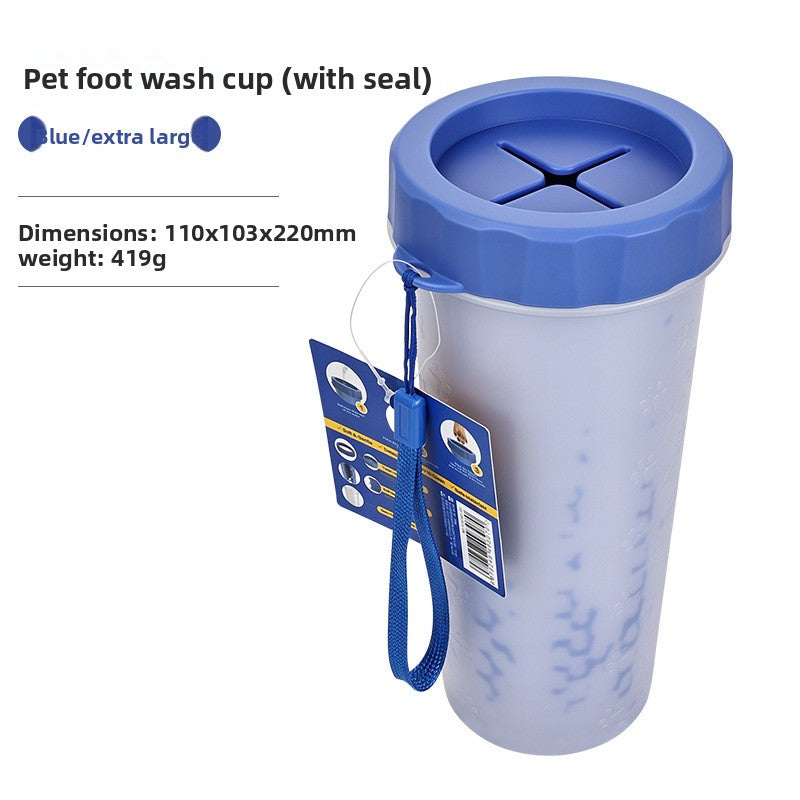 Portable Dog Paw Cleaner Cup with Soft Bristles