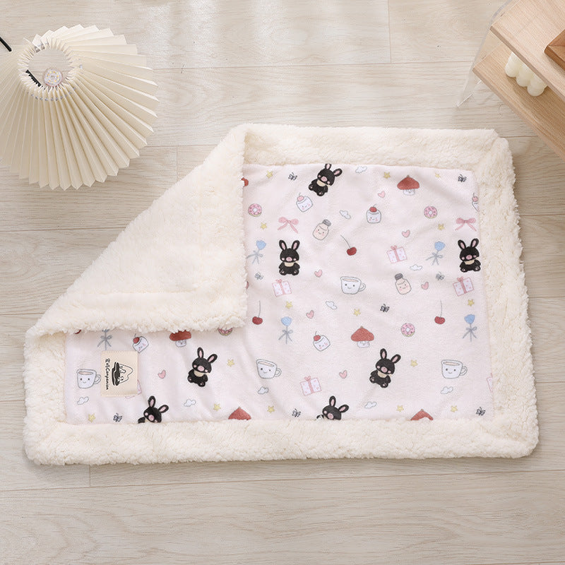 Soft Flannel Pet Blanket for Dogs & Cats, S-L