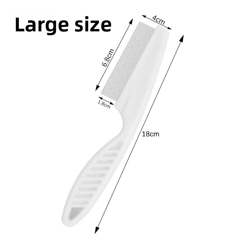 Stainless Steel Fine-Tooth Flea Comb for Cats & Dogs