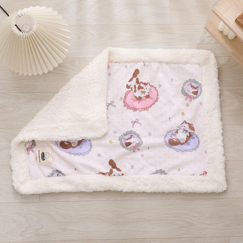 Soft Flannel Pet Blanket for Dogs & Cats, S-L