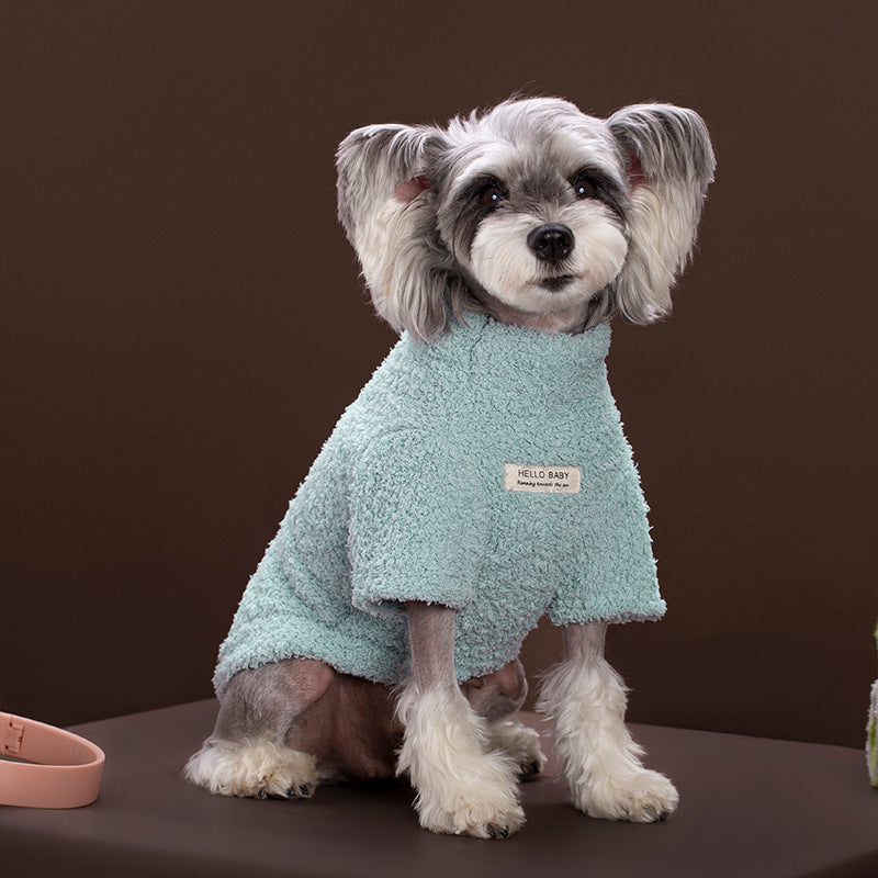 Striped Fleece-Lined Dog Sweater, S-2XL