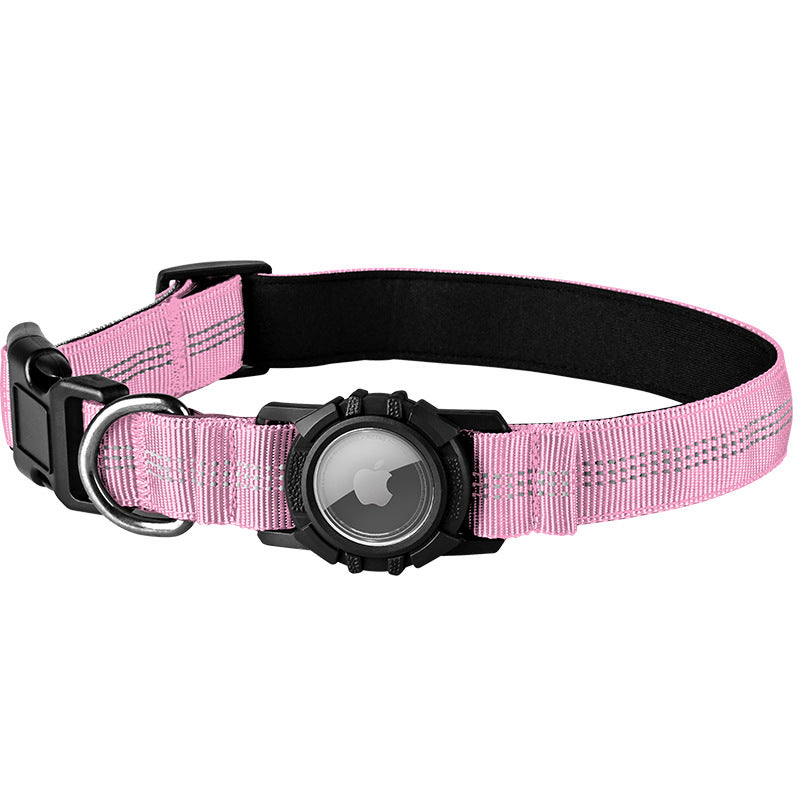 Waterproof Reflective Dog Collar with AirTag Holder