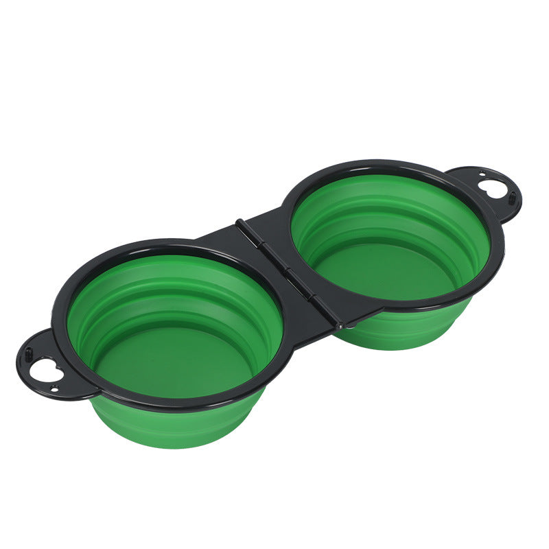 Collapsible Portable Dog Bowl, 350ml, Silicone or TPE