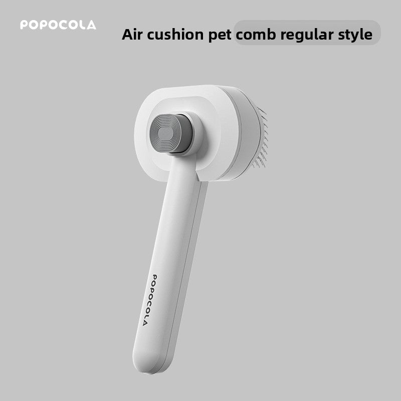 Self-Cleaning Deshedding Brush for Cats & Dogs, Gray