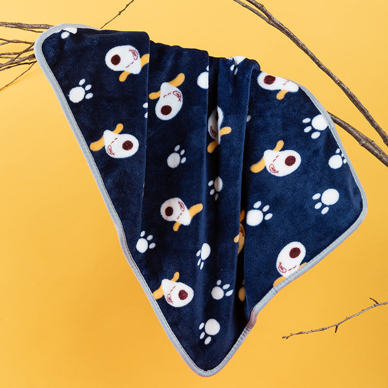 Soft Flannel Pet Blanket for Dogs & Cats, S-L