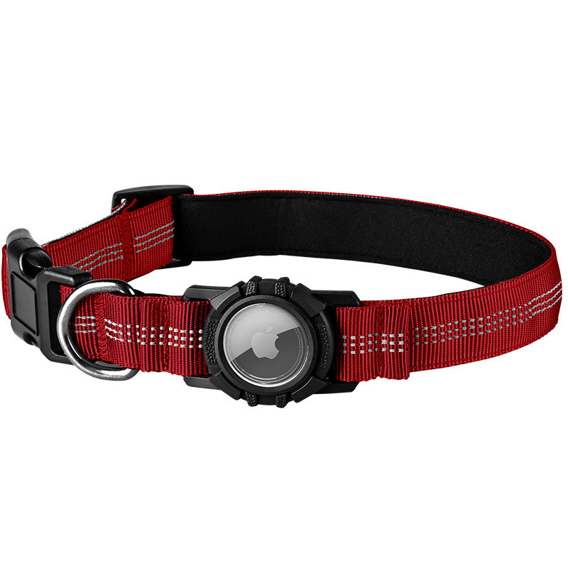 Waterproof Reflective Dog Collar with AirTag Holder