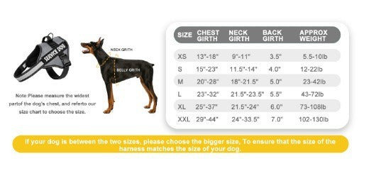 Reflective Dog Harness & Leash Set, XS-XXL