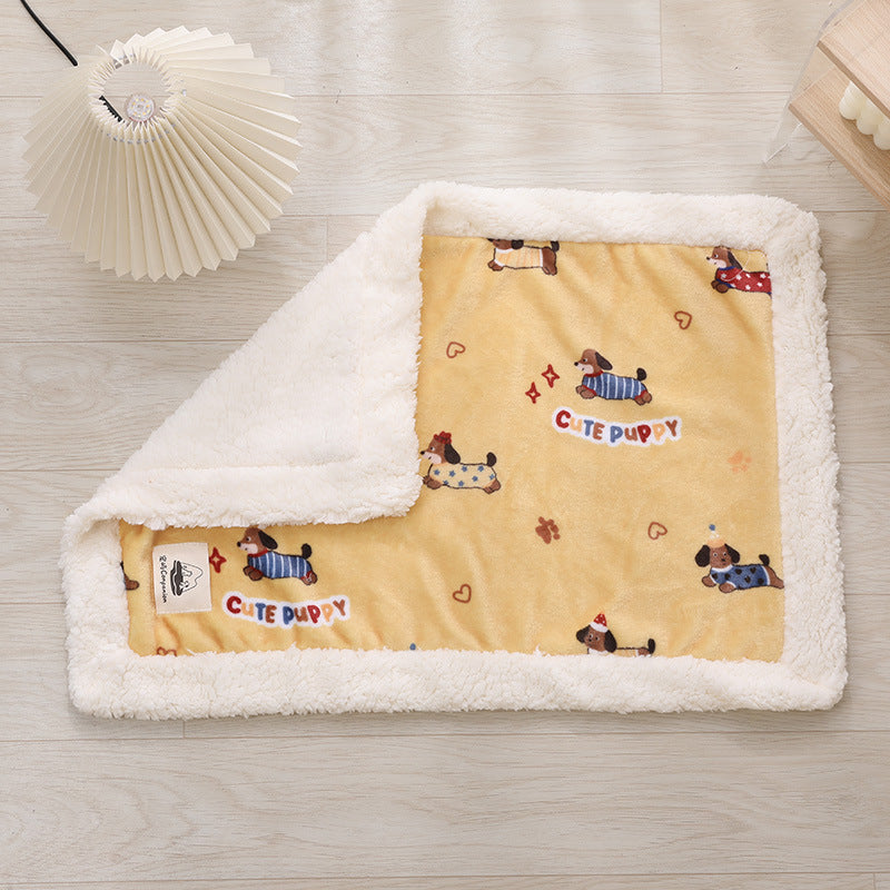Soft Flannel Pet Blanket for Dogs & Cats, S-L