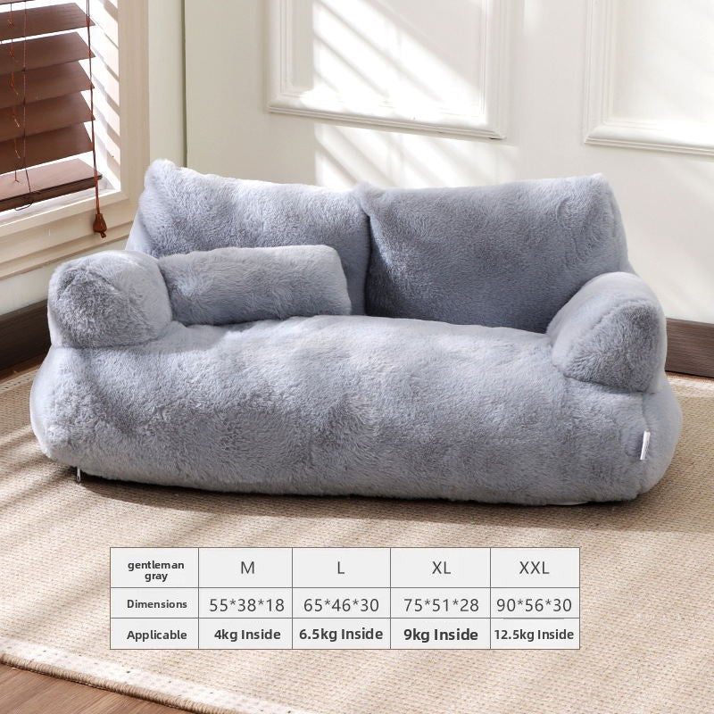 Detachable Washable Pet Sofa Bed for Cats & Dogs