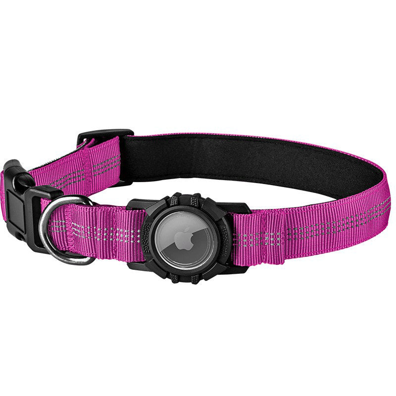 Waterproof Reflective Dog Collar with AirTag Holder