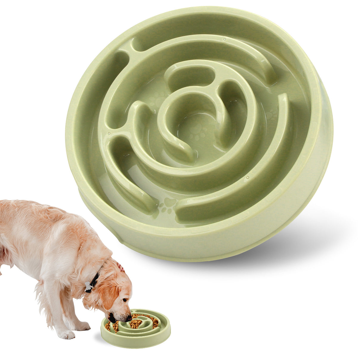 Maze Slow Feeder Dog Bowl & Puzzle Toy