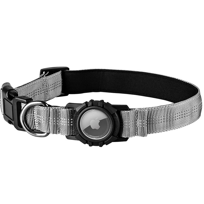 Waterproof Reflective Dog Collar with AirTag Holder