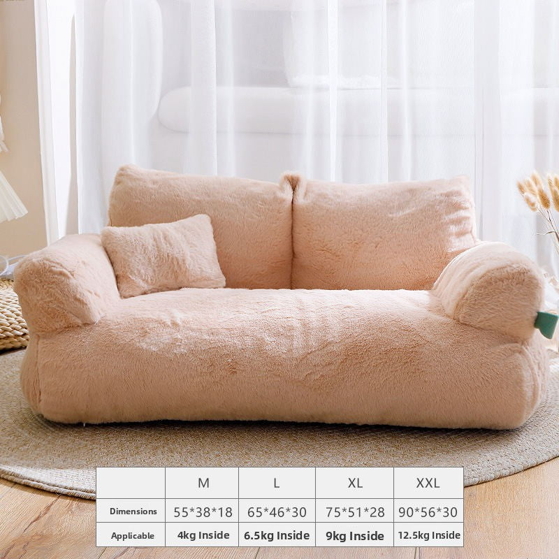 Detachable Washable Pet Sofa Bed for Cats & Dogs