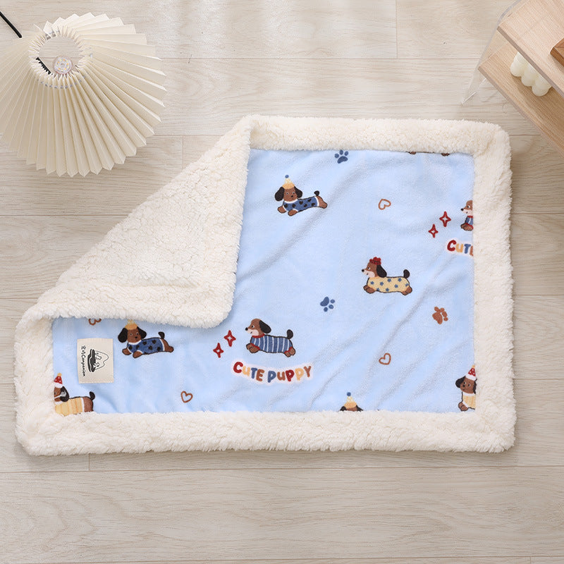 Soft Flannel Pet Blanket for Dogs & Cats, S-L