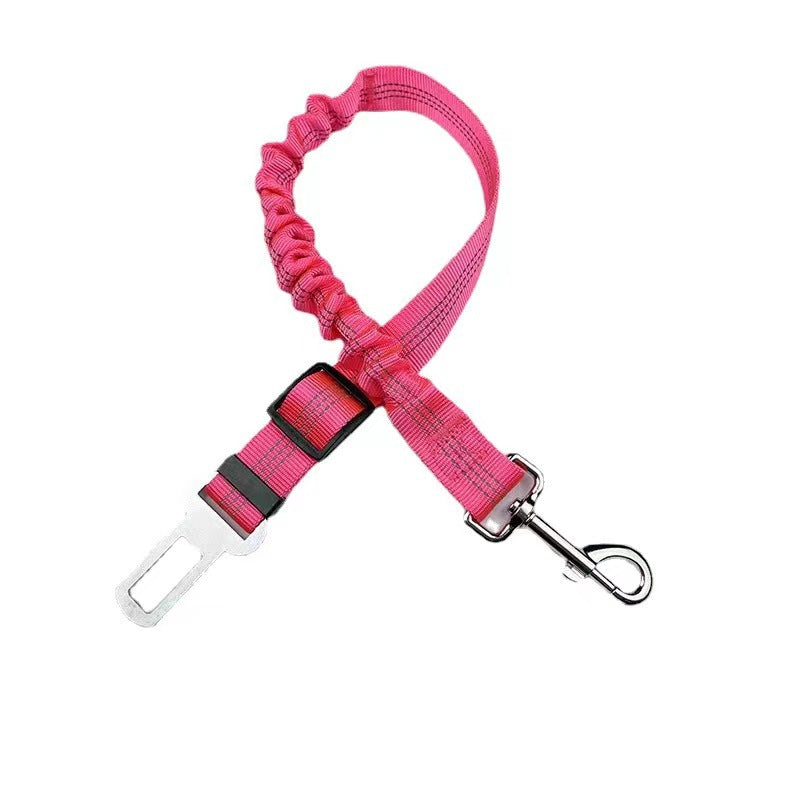 Reflective Bungee Dog Leash & Car Seat Belt