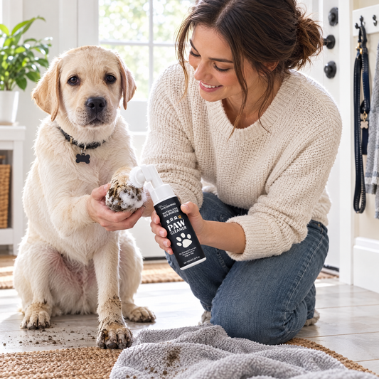 Foam paw cleaner – lifestyle photo 1