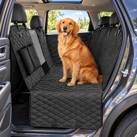 Dog car back seat cover – lifestyle photo 1