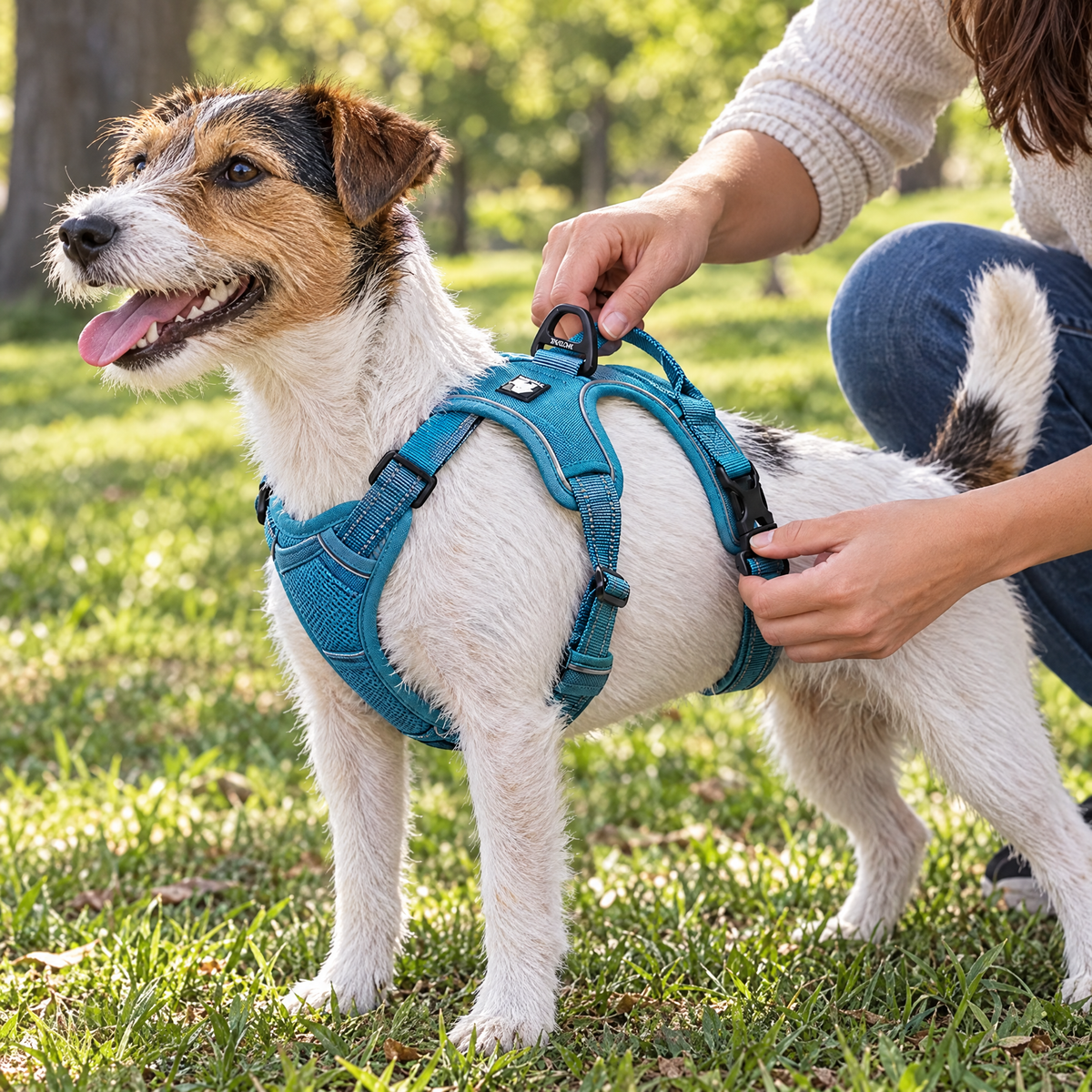 No-pull reflective dog harness – lifestyle photo 2