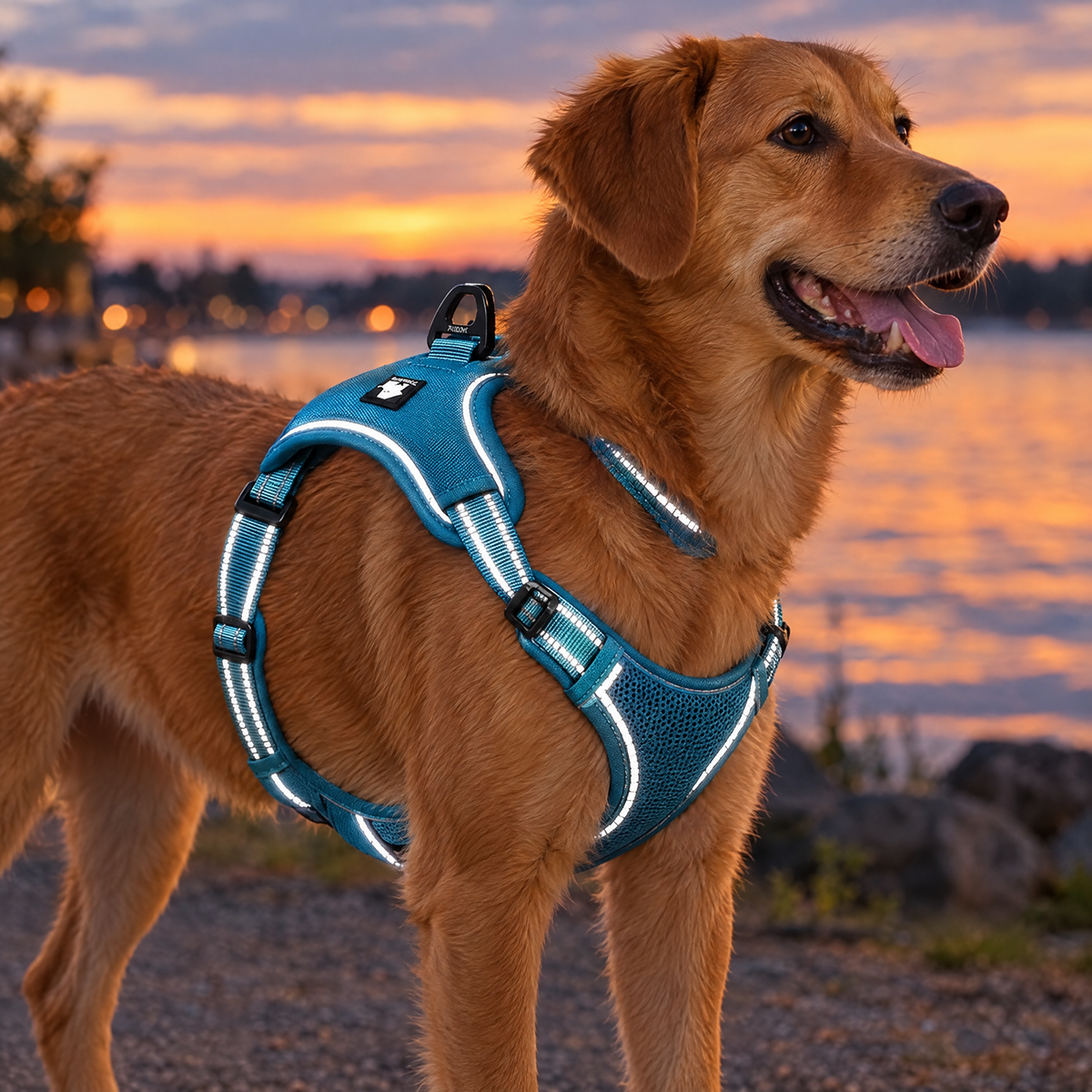 No-pull reflective dog harness – lifestyle photo 3