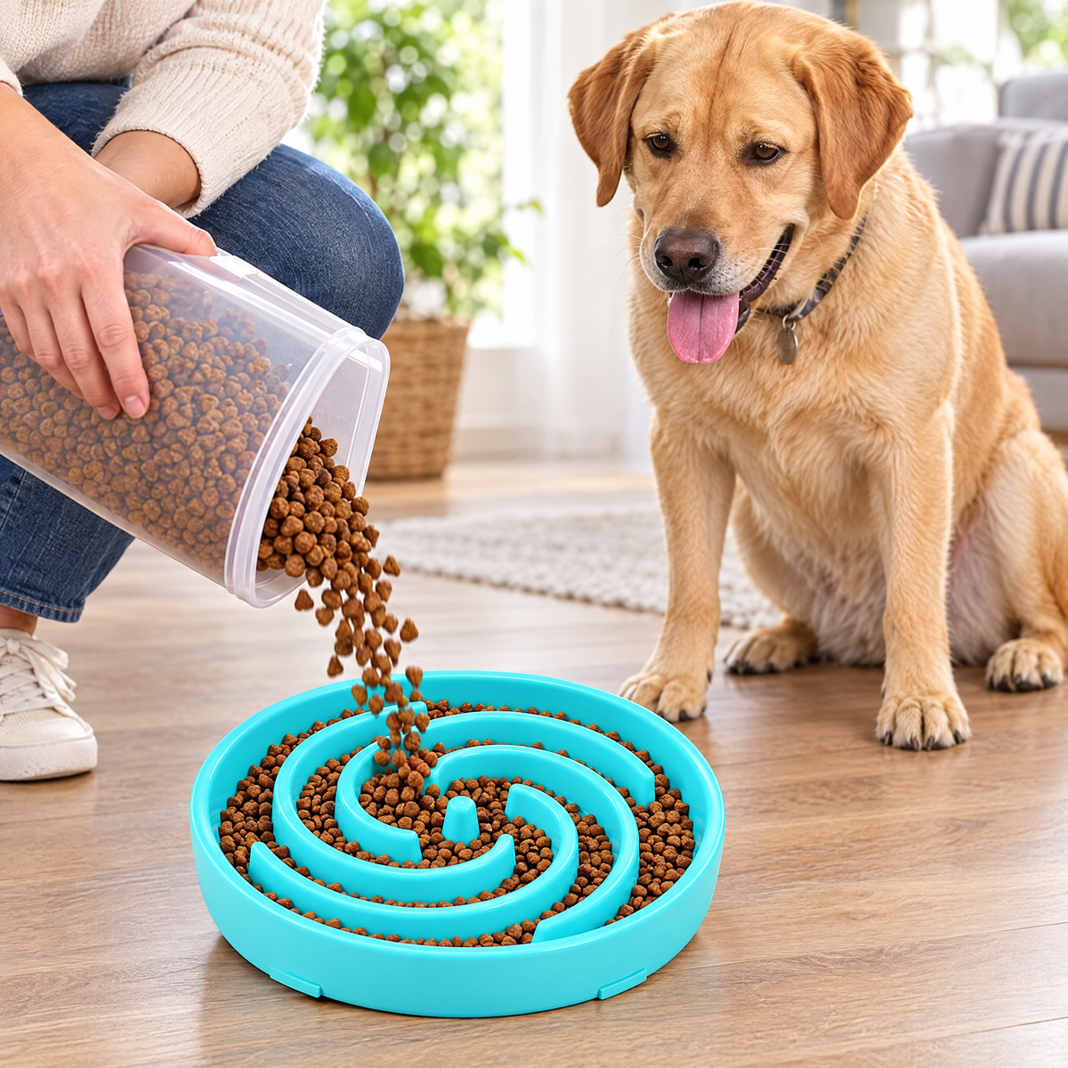 Slow feeder dog bowl – lifestyle photo 2