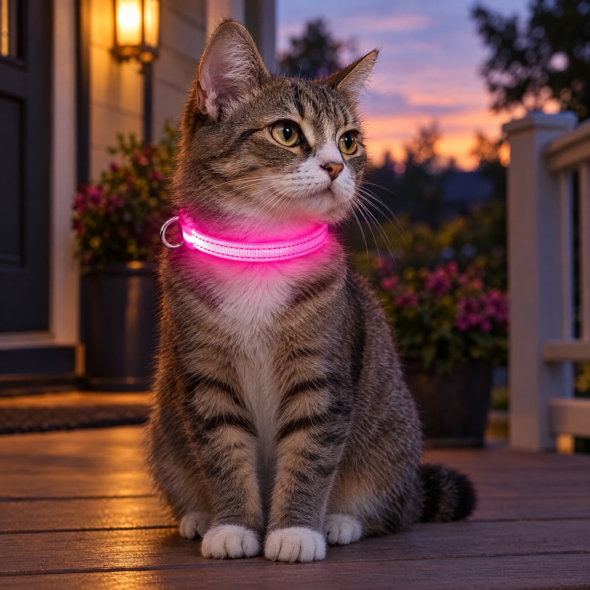 Light up dog collar – lifestyle photo 2