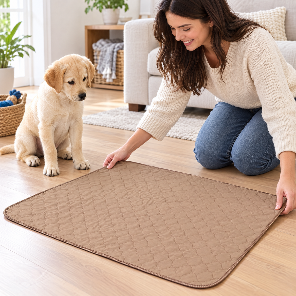 Reusable dog pee pad – lifestyle photo 3