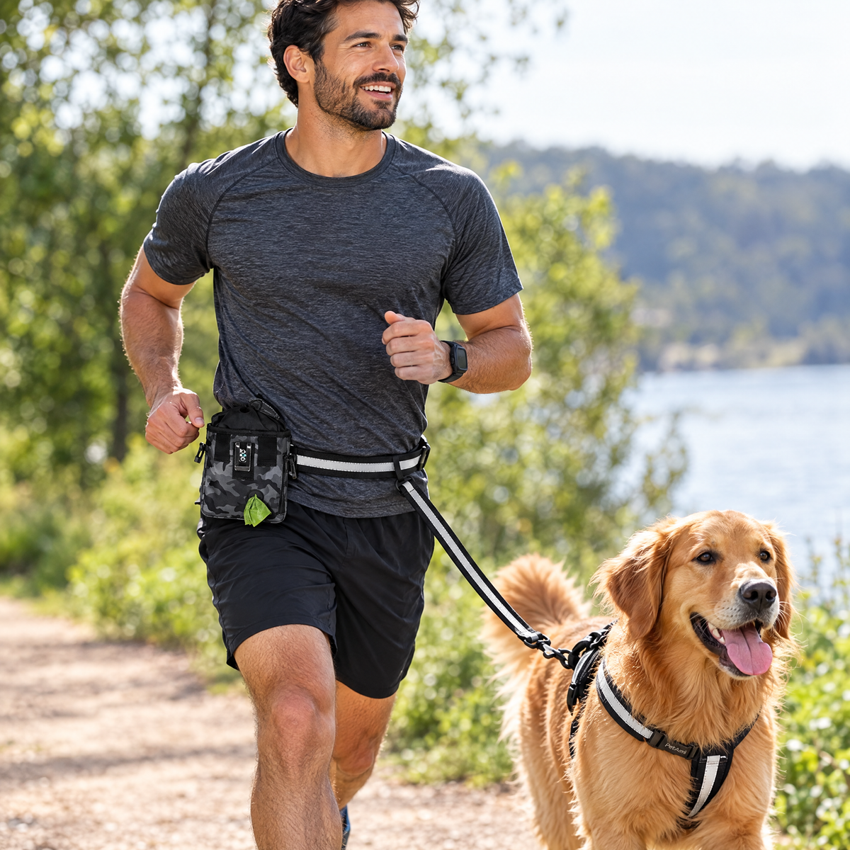 Hands-free dog treat pouch – lifestyle photo 3