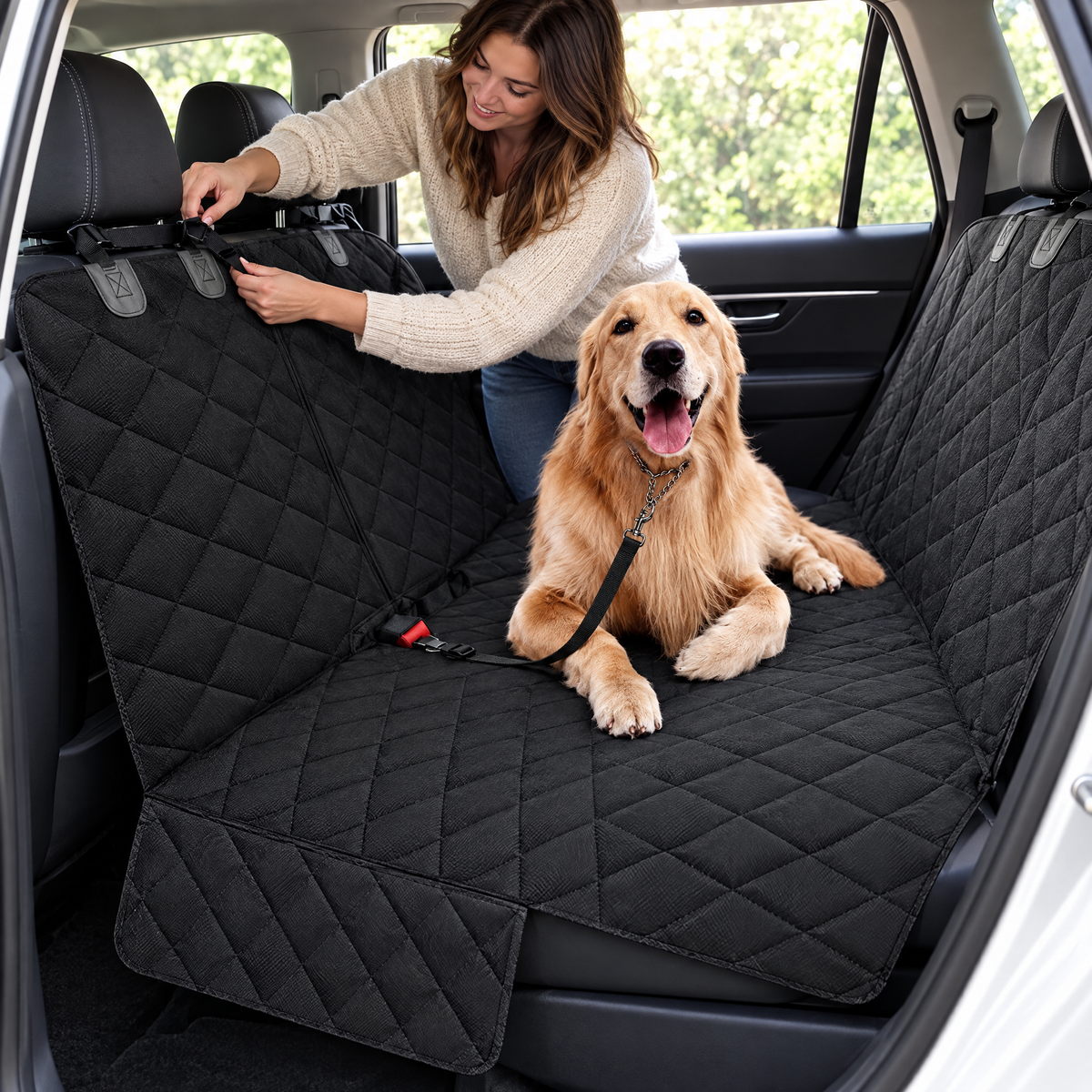 Dog car seat protector – lifestyle photo 2