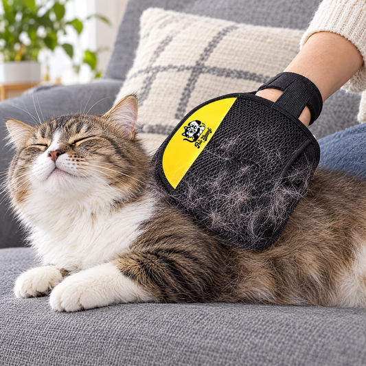 Pet hair removal glove – lifestyle photo 1