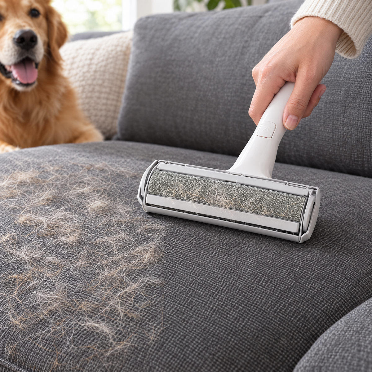 Pet hair removal roller – lifestyle photo 2