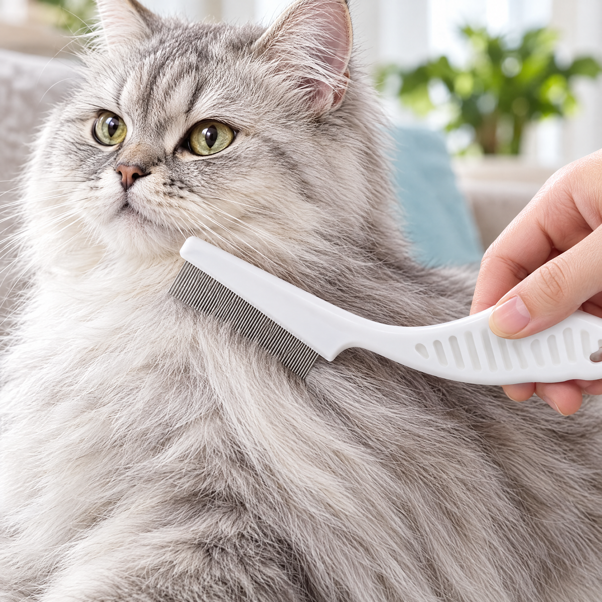 Cat flea comb – lifestyle photo 2