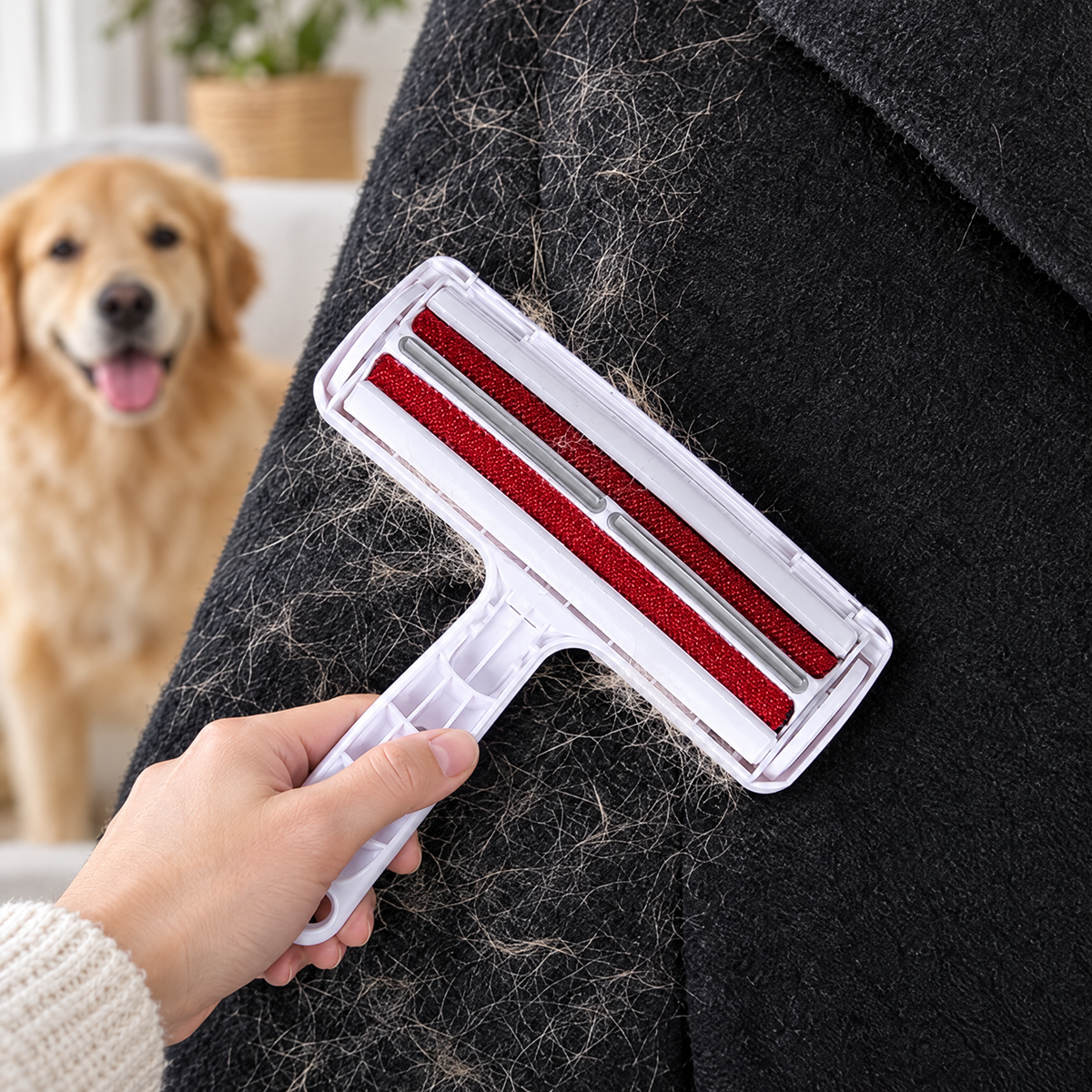 Washable lint roller for pet hair – lifestyle photo 2