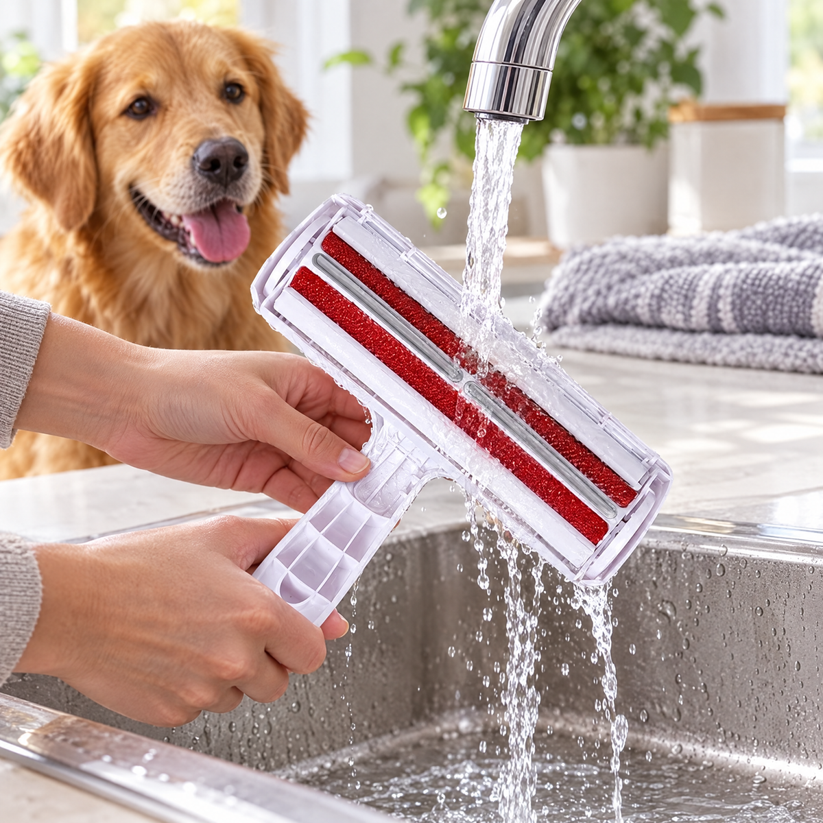 Washable lint roller for pet hair – lifestyle photo 3