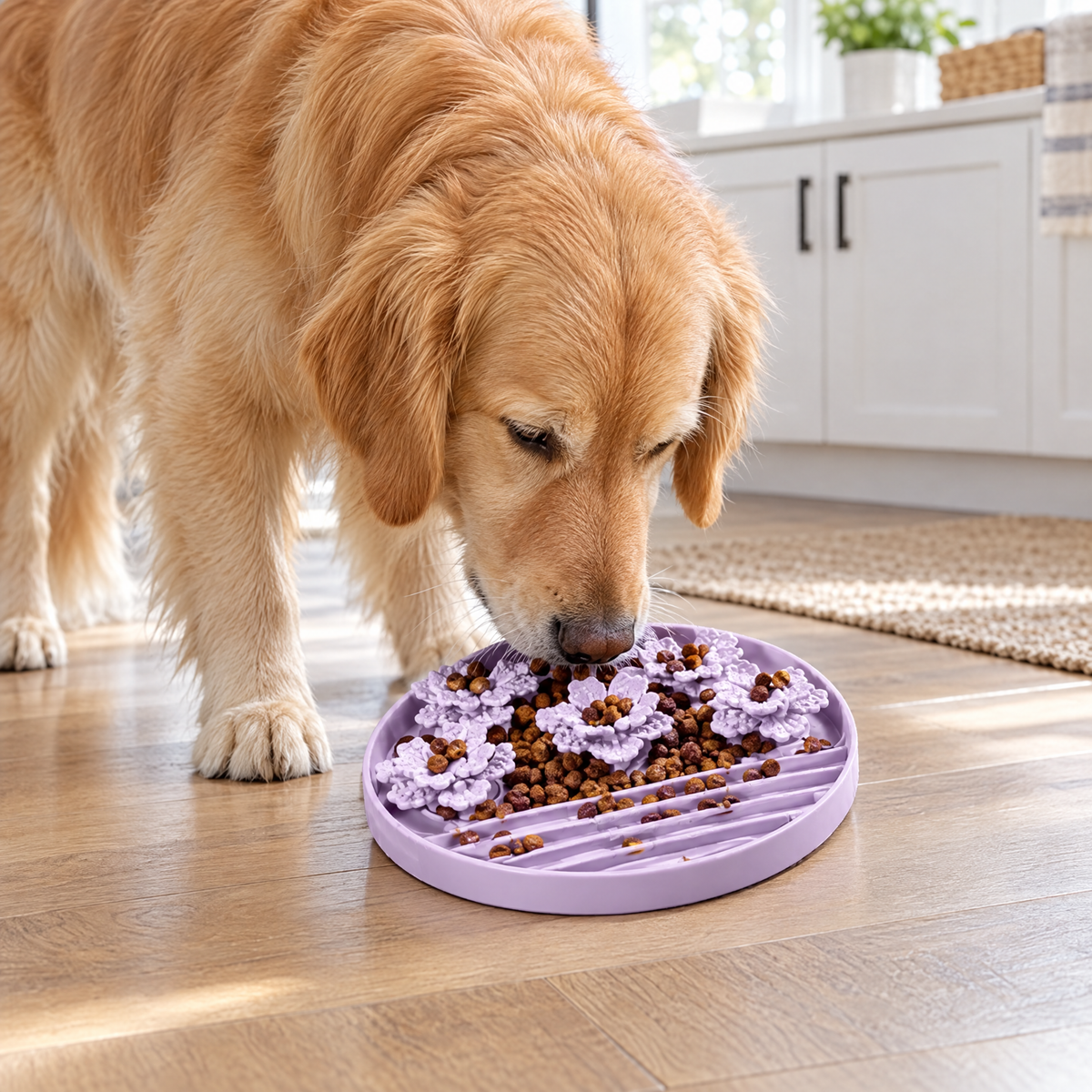 Silicone slow feeder bowl – lifestyle photo 1